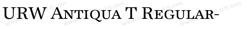 URW Antiqua T Regular字体转换